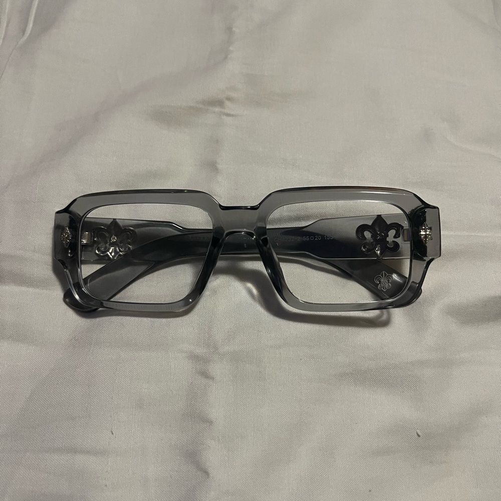 Chrome Hearts Black Square Glasses